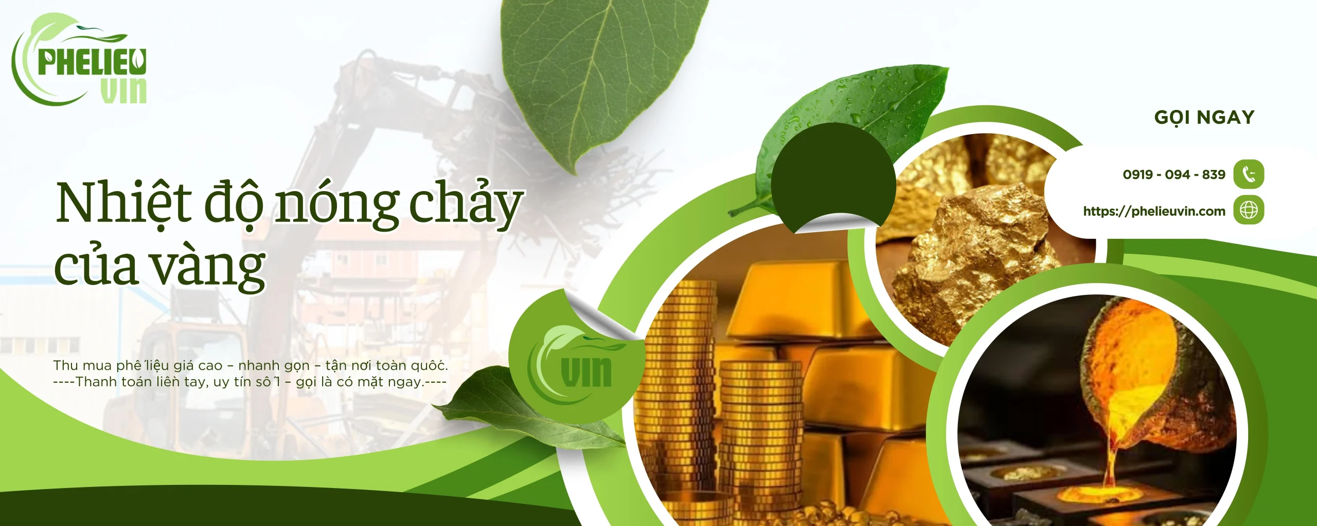 nhiệt độ nóng chảy của vàng